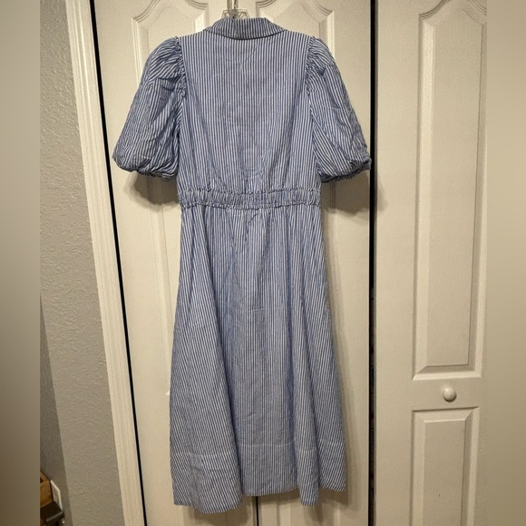 NWT Lilly Pulitzer Tassie Midi Dress Oxford Stripe Coastal Blue Size 6 - Picture 14 of 14